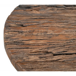 INVERTED WOOD AND IRON SIDE TABLE - Furniture > Living Room > Side Tables