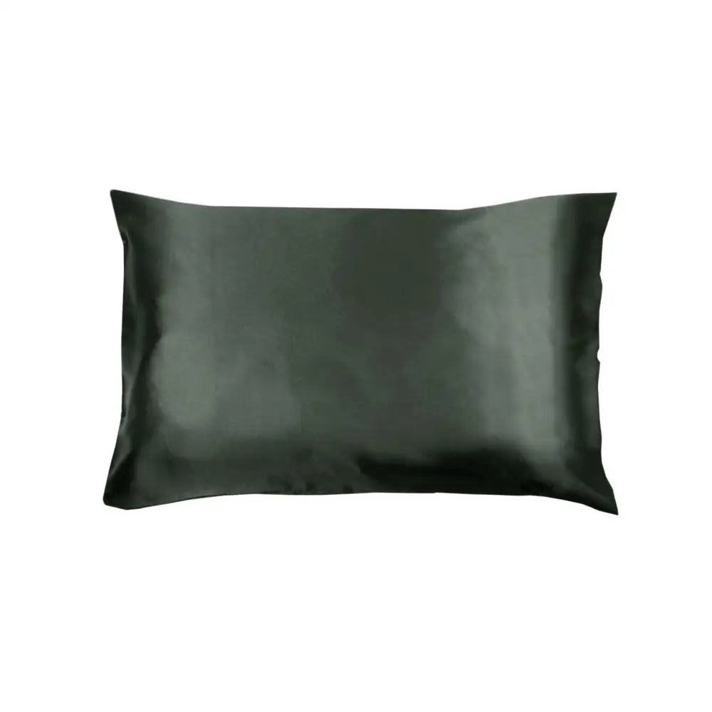 Invitation Satin Standard Pillowcase Charcoal - Home & Garden > Bedding