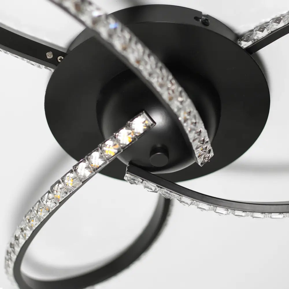 Irie Dimmable 3 Lights LED Ceiling Light - Black - Home & Garden > Lighting > Ceiling Lights