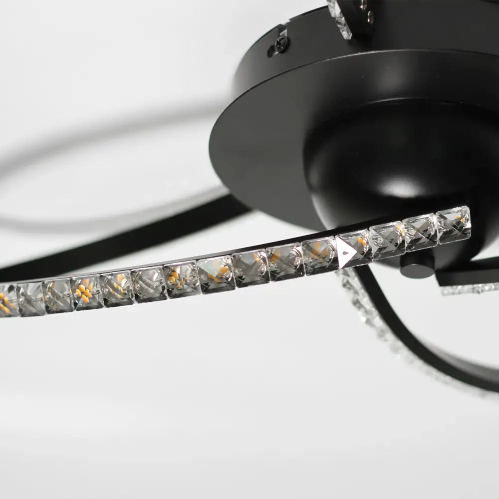 Irie Dimmable 3 Lights LED Ceiling Light - Black - Home & Garden > Lighting > Ceiling Lights