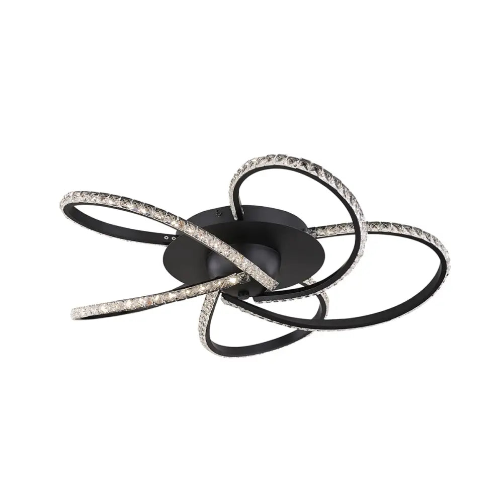 Irie Dimmable 5 Lights LED Ceiling Light - Black - Home & Garden > Lighting > Ceiling Lights