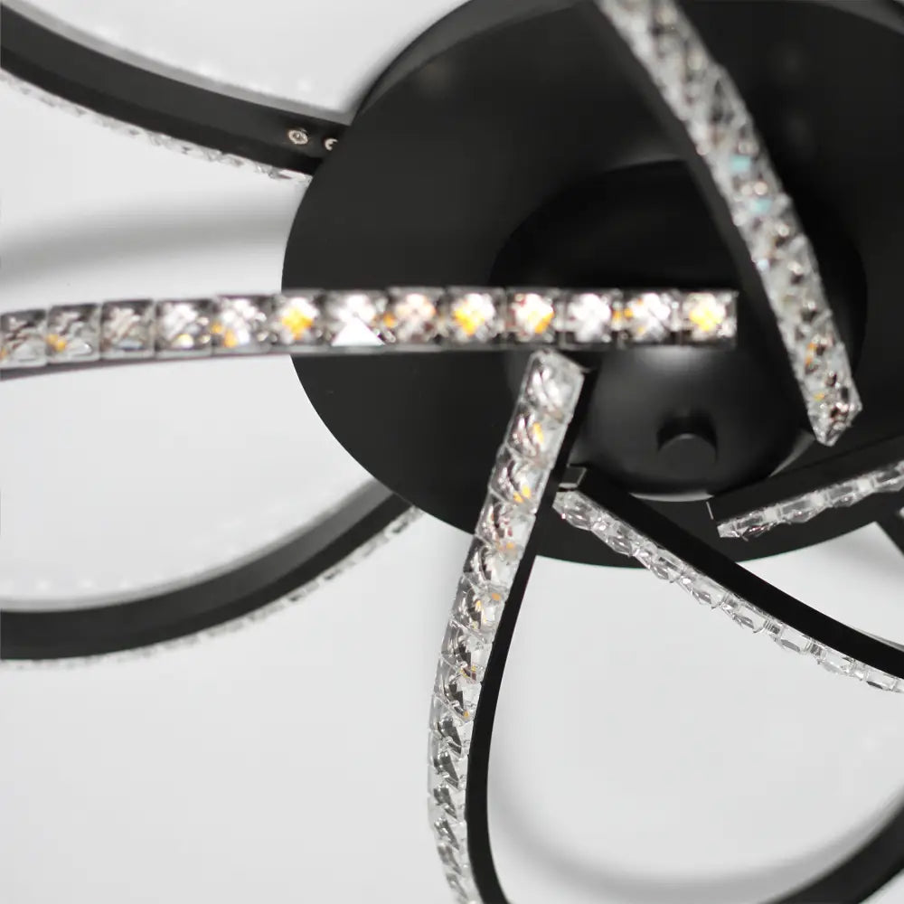 Irie Dimmable 5 Lights LED Ceiling Light - Black - Home & Garden > Lighting > Ceiling Lights