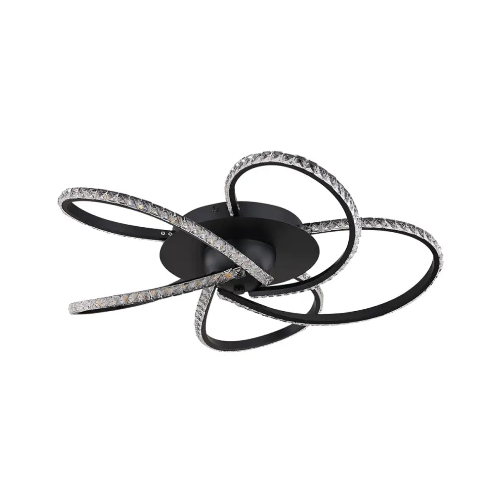Irie Dimmable 5 Lights LED Ceiling Light - Black - Home & Garden > Lighting > Ceiling Lights
