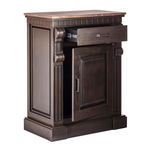 Iron Sideboard Buffet with Drawer Storage and Wood Top - Furniture > Dining