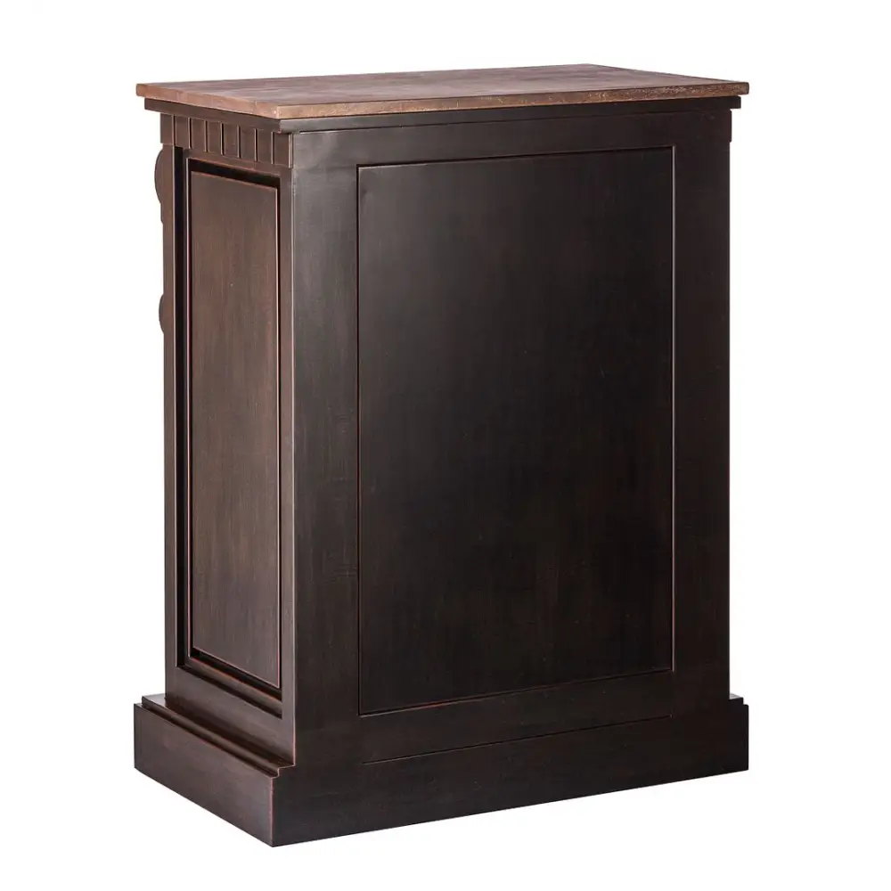 Iron Sideboard Buffet with Drawer Storage and Wood Top - Furniture > Dining