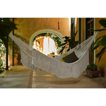 Ivory Cascade hand woven rope Authentic Mexican Hammock - Home & Garden > Hammocks > Hammocks & Accessories