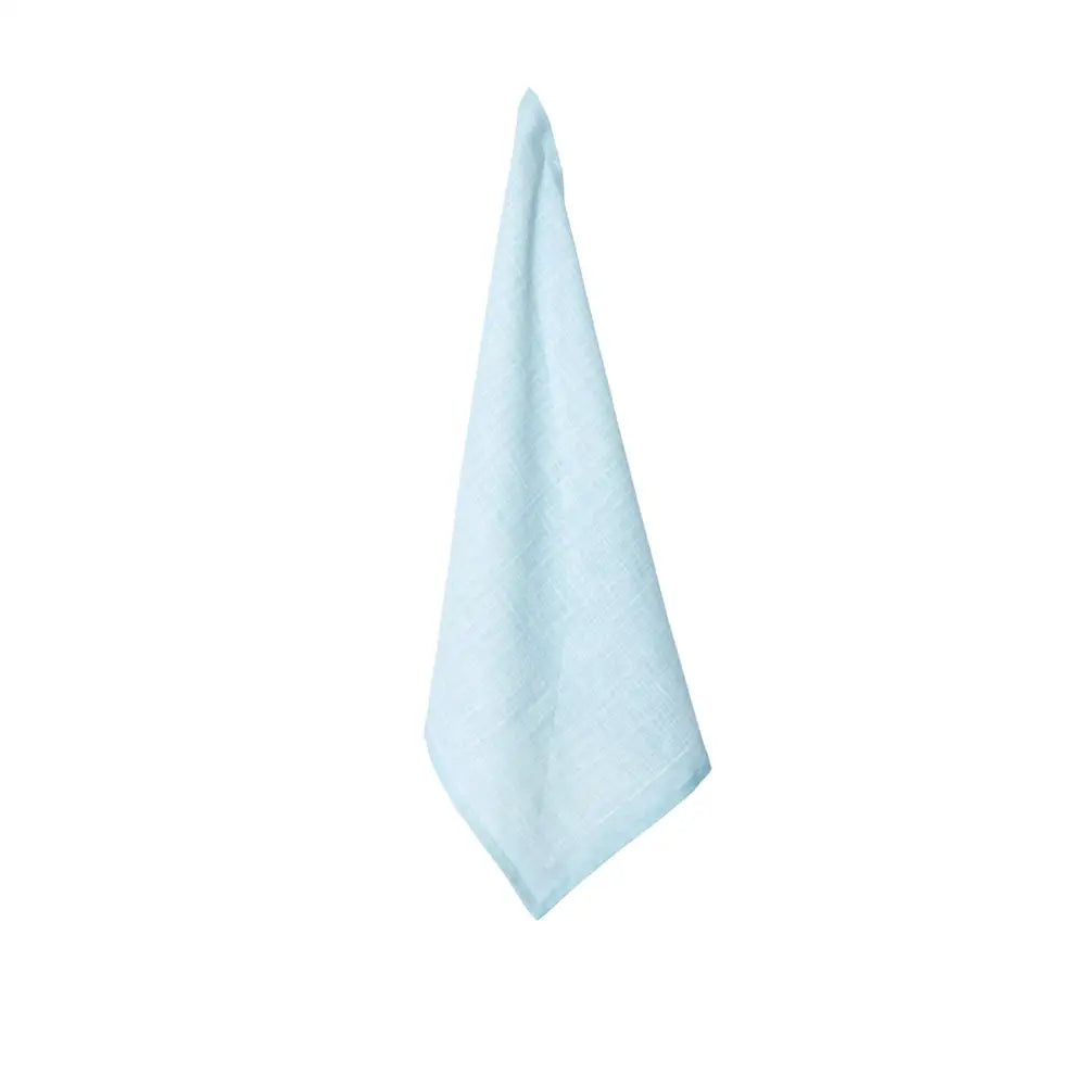 J.Elliot Home 100% Linen Print Tea Towel Verdi Illusion Blue - Home & Garden > Kitchenware