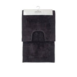 J.Elliot Home Home 2000GSM 2 Pce Dawson 100% Cotton Bath Mat Set Charcoal - Home & Garden > Bathroom Accessories