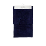 J.Elliot Home Home 2000GSM 2 Pce Dawson 100% Cotton Bath Mat Set Navy - Home & Garden > Bathroom Accessories