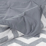 J Elliot Home 6 Pcs Ella Grey Comforter Set Single - Home & Garden > Bedding > Quilts & Duvets