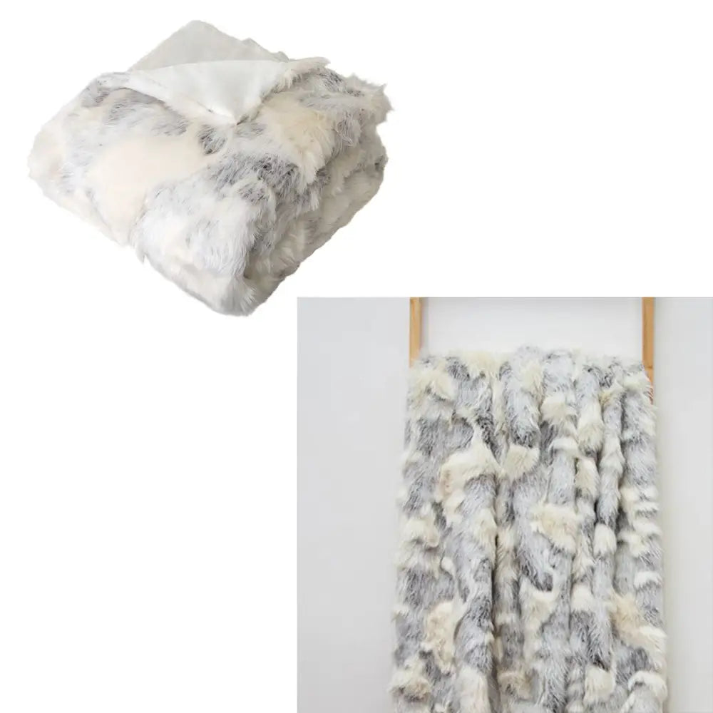 J Elliot Home Arctic Luxury Faux Fur Throw 130 x 160cm - Home & Garden > Bedding