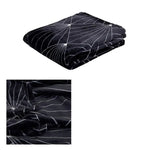 J.Elliot Home Celeste Flannel Throw Rug Black - Home & Garden > Bedding