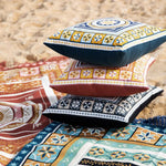 J Elliot Home Kasbah Luxury Filled Cushion 50 x 50cm Blue - Home & Garden > Bedding