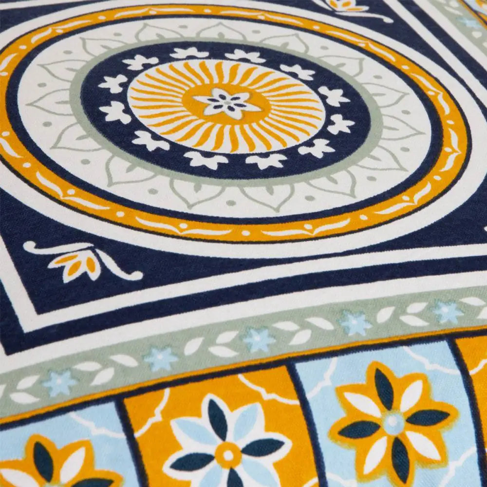 J Elliot Home Kasbah Luxury Filled Cushion 50 x 50cm Blue - Home & Garden > Bedding