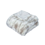 J Elliot Home Lynx Wild Cat Faux Fur Throw Rug 130 x 160cm - Home & Garden > Bedding
