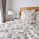 J Elliot Home Lynx Wild Cat Faux Fur Throw Rug 130 x 160cm - Home & Garden > Bedding