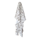 J Elliot Home Lynx Wild Cat Faux Fur Throw Rug 130 x 160cm - Home & Garden > Bedding