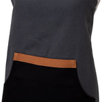 J Elliot Home Selby Cotton Apron 83 x 68 cm Charcoal & Black - Home & Garden > Kitchenware