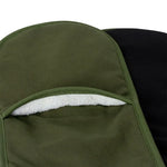 J Elliot Home Selby Cotton Double Oven Mitt Glove 17 x 82 cm Olive & Black - Home & Garden > Kitchenware
