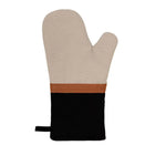 J Elliot Home Selby Cotton Oven Mitt 34 x 15 cm Sandstone & Black - Home & Garden > Kitchenware