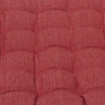 J Elliot Home Set of 2 Outdoor 100% Cotton Chair Pads 40 x 40 cm Solid Red - Home & Garden > Decor > Cushions & Throws