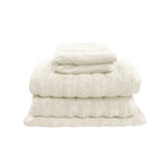 J Elliot Home Set of 4 George Collective Cotton Bath Towel Set Snow - Home & Garden > Bathroom Accessories