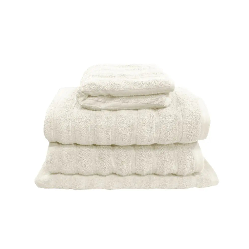 J Elliot Home Set of 4 George Collective Cotton Bath Towel Set Snow - Home & Garden > Bathroom Accessories