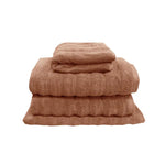 J Elliot Home Set of 4 George Collective Cotton Bath Towel Set Terracota - Home & Garden > Bathroom Accessories