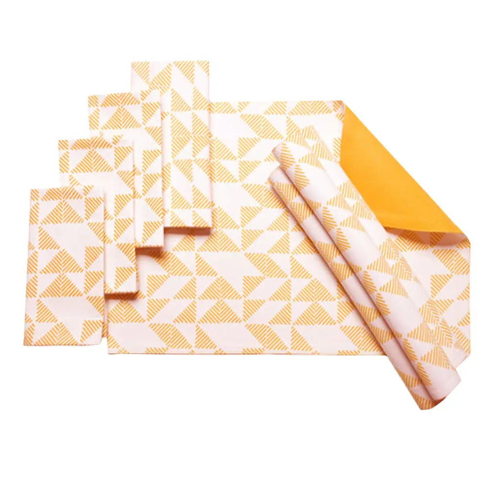 J.Elliot Home Set of 8 Cotton Napery Set Pippa Mango - Home & Garden > Kitchenware