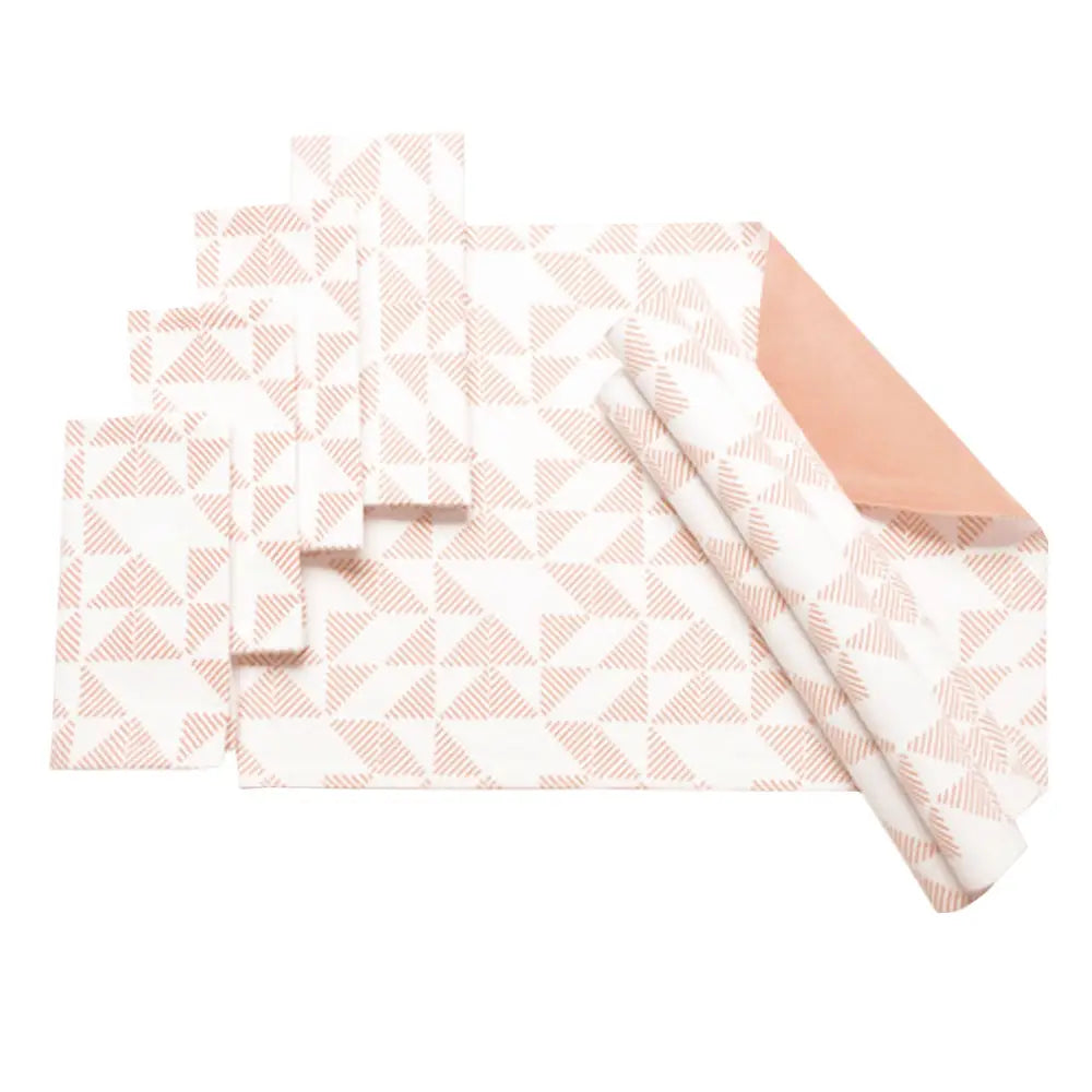 J.Elliot Home Set of 8 Cotton Napery Set Pippa Powder Puff Pink - Home & Garden > Kitchenware