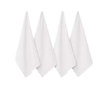 J Elliot Home Waffle Set of 4 Cotton Tea Towels 50 x 70 cm White - Home & Garden > Kitchenware