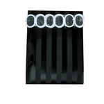 Jacquard Stripe Shower Curtain Black - Home & Garden > Bathroom Accessories