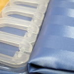 Jacquard Stripe Shower Curtain Blue Stone - Home & Garden > Bathroom Accessories