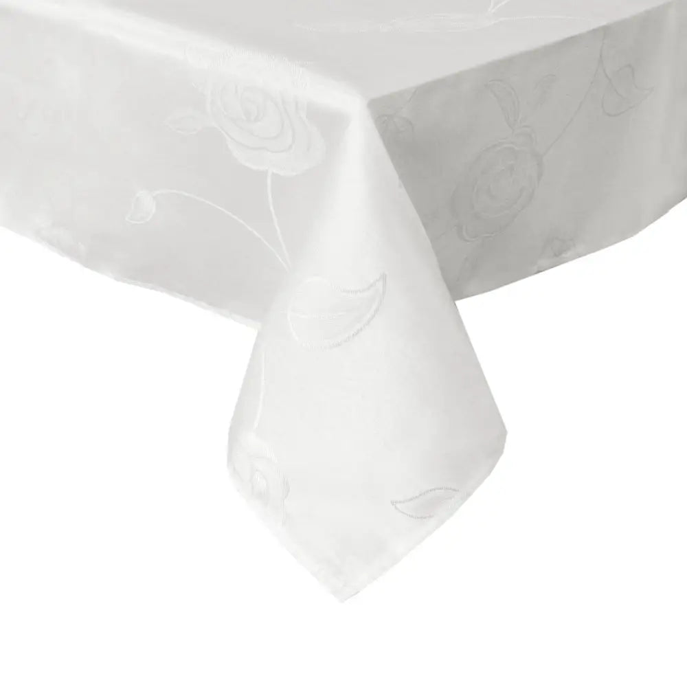Jacquard Tablecloth Rosa Ivory 135 x 180 cm - Home & Garden > Kitchenware