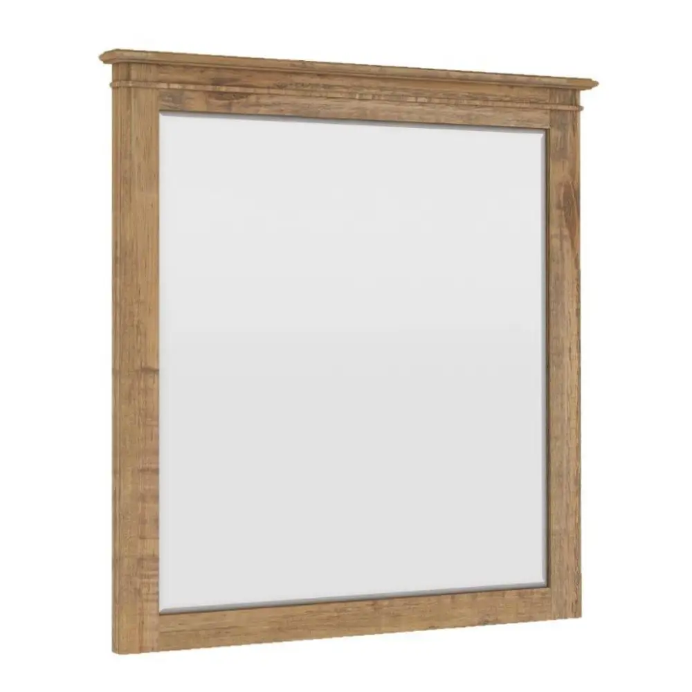Jade Dresser Mirror Vanity Dressing Table Solid Wood Frame - Natural - Furniture > Living Room