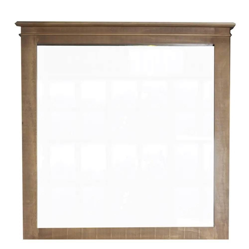 Jade Dresser Mirror Vanity Dressing Table Solid Wood Frame - Natural - Furniture > Living Room