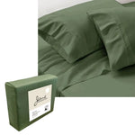 Jane Barrington 1200TC Olivia Cotton Rich Sheet Set 40cm Wall Olive King - Home & Garden > Bedding > Bed Sheets