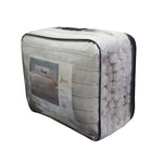 Jane Barrington Arna Natural 3 Pcs Channel Faux Bunny Fur Comforter Set King - Home & Garden > Bedding