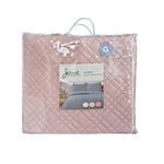 Jane Barrington Morris Blush Ultrasonic Embossed Lightly Quilted Reversible Coverlet Set King - Home & Garden > Bedding
