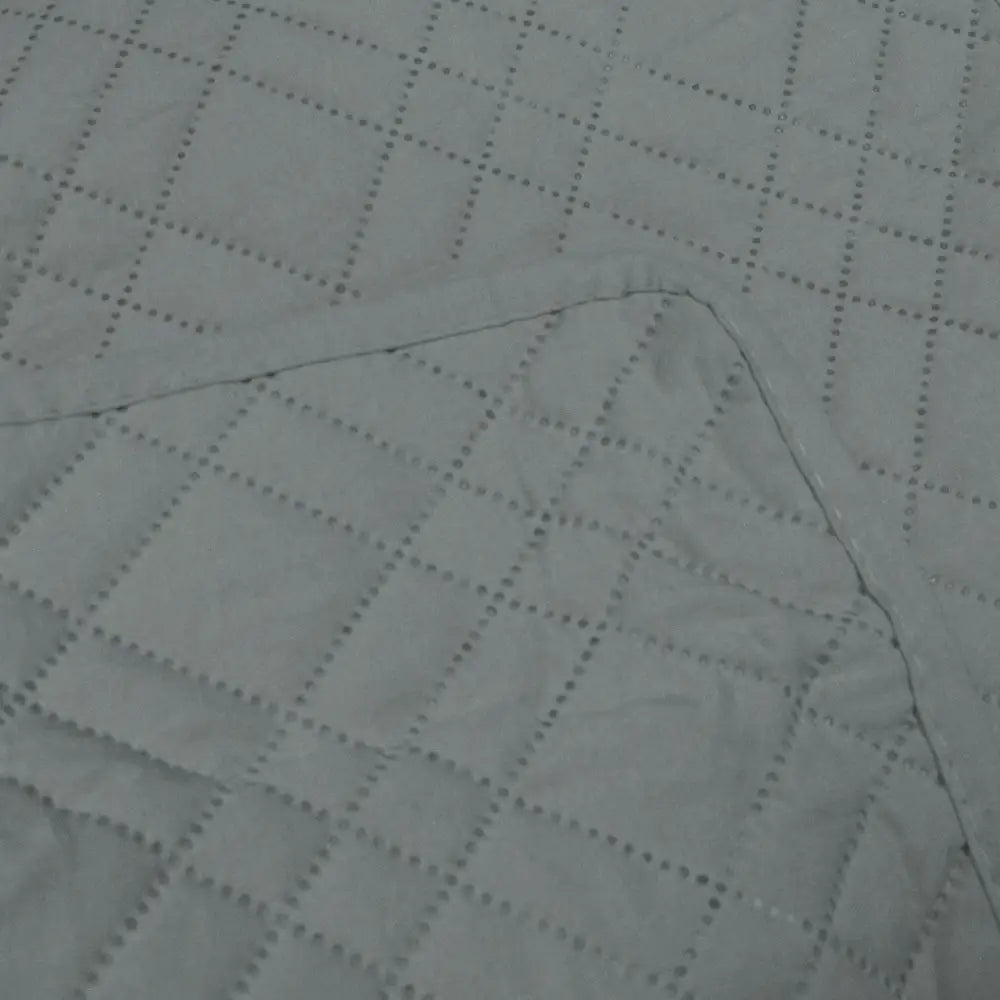 Jane Barrington Morris Dark Grey Ultrasonic Embossed Lightly Quilted Reversible Coverlet Set King - Home & Garden >