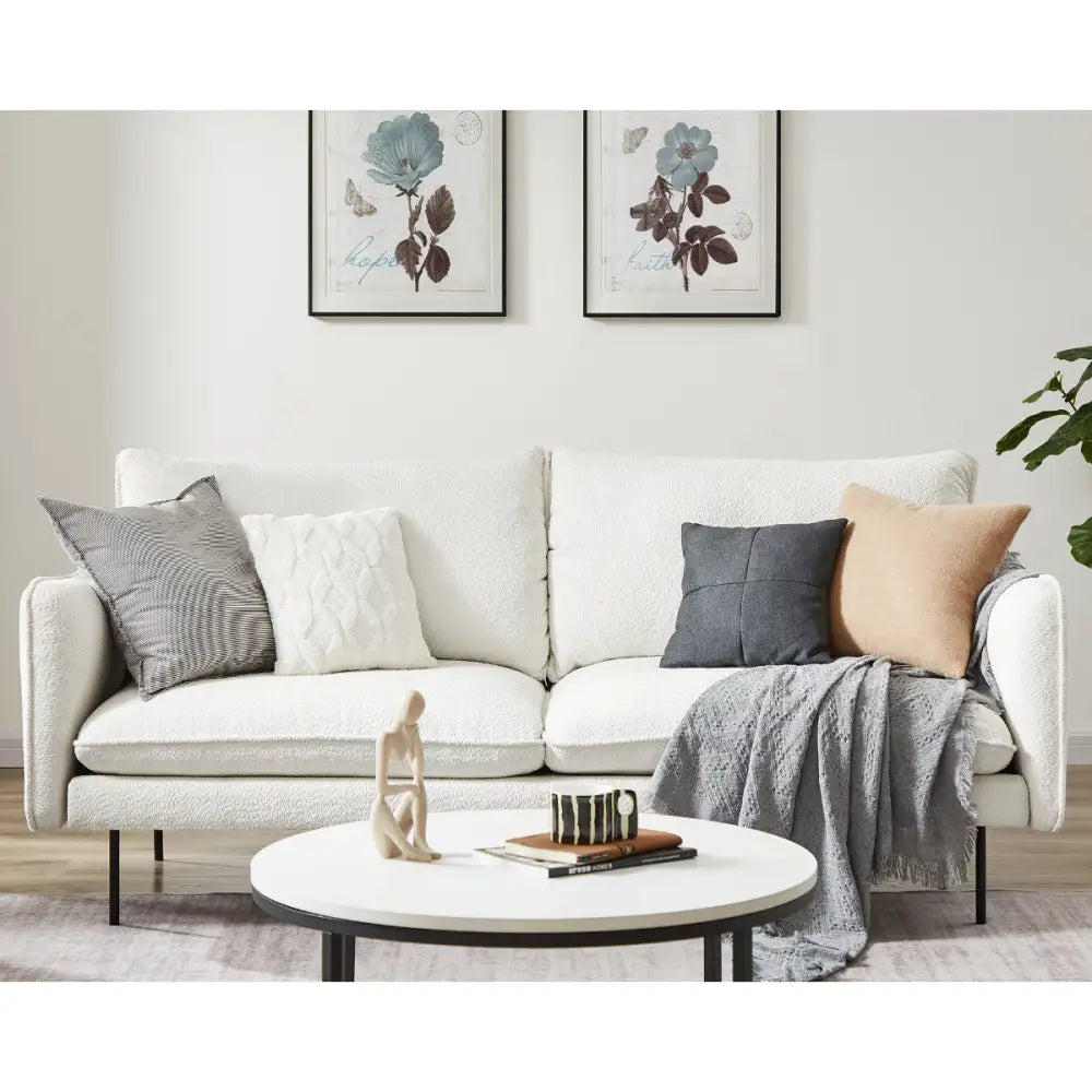 Jasmine Boucle 3 Seater Sofa - Furniture > Living Room