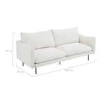 Jasmine Boucle 3 Seater Sofa - Furniture > Living Room