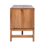 Jasmine ETU Entertainment TV Unit 160cm 4 Door Mindi Wood Rattan - Brown - Furniture > Living Room