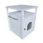 Jasper 2 Cat Litter Cabinet White - Pet Care > Cat Supplies > Cat Litter