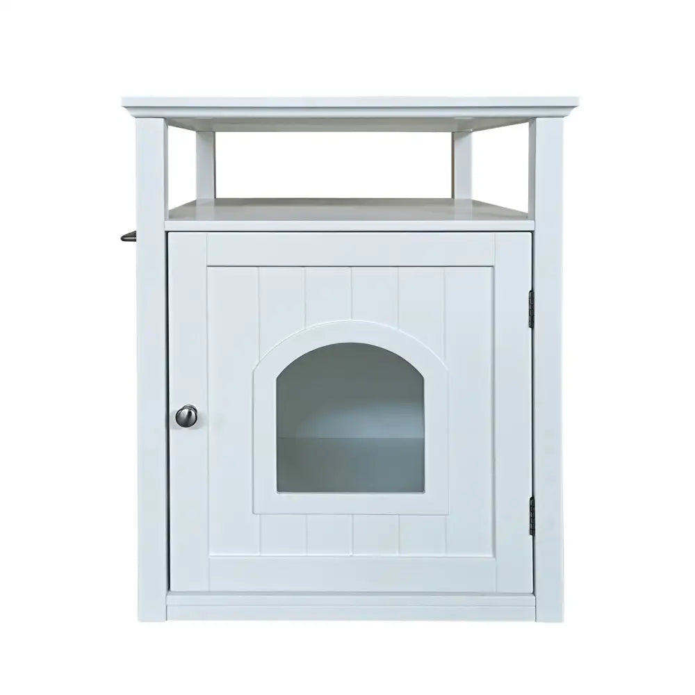 Jasper 2 Cat Litter Cabinet White - Pet Care > Cat Supplies > Cat Litter