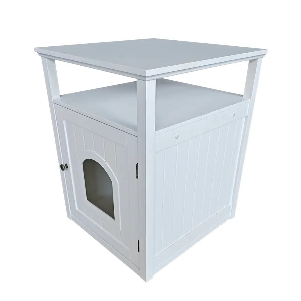 Jasper 2 Cat Litter Cabinet White - Pet Care > Cat Supplies > Cat Litter