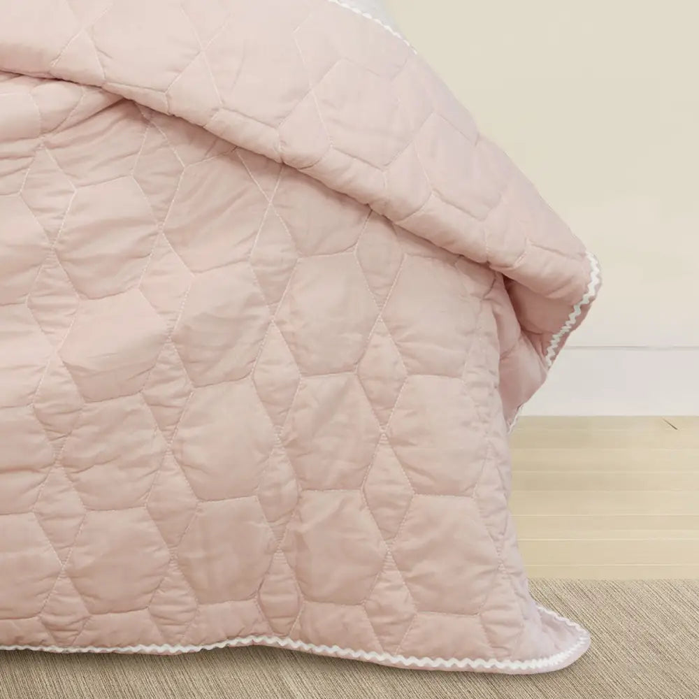 Jelly Bean Kids Bolston Pink Kids Coverlet Set Single/Double - Home & Garden > Bedding