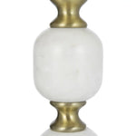 JESICCA MARBLE AND ALUMINUIM HAND MADE SIDE TABLE - Furniture > Living Room > Side Tables
