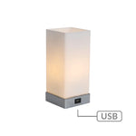 Jessica Rectangle Touch Lamp with USB Port - Home & Garden > Lighting