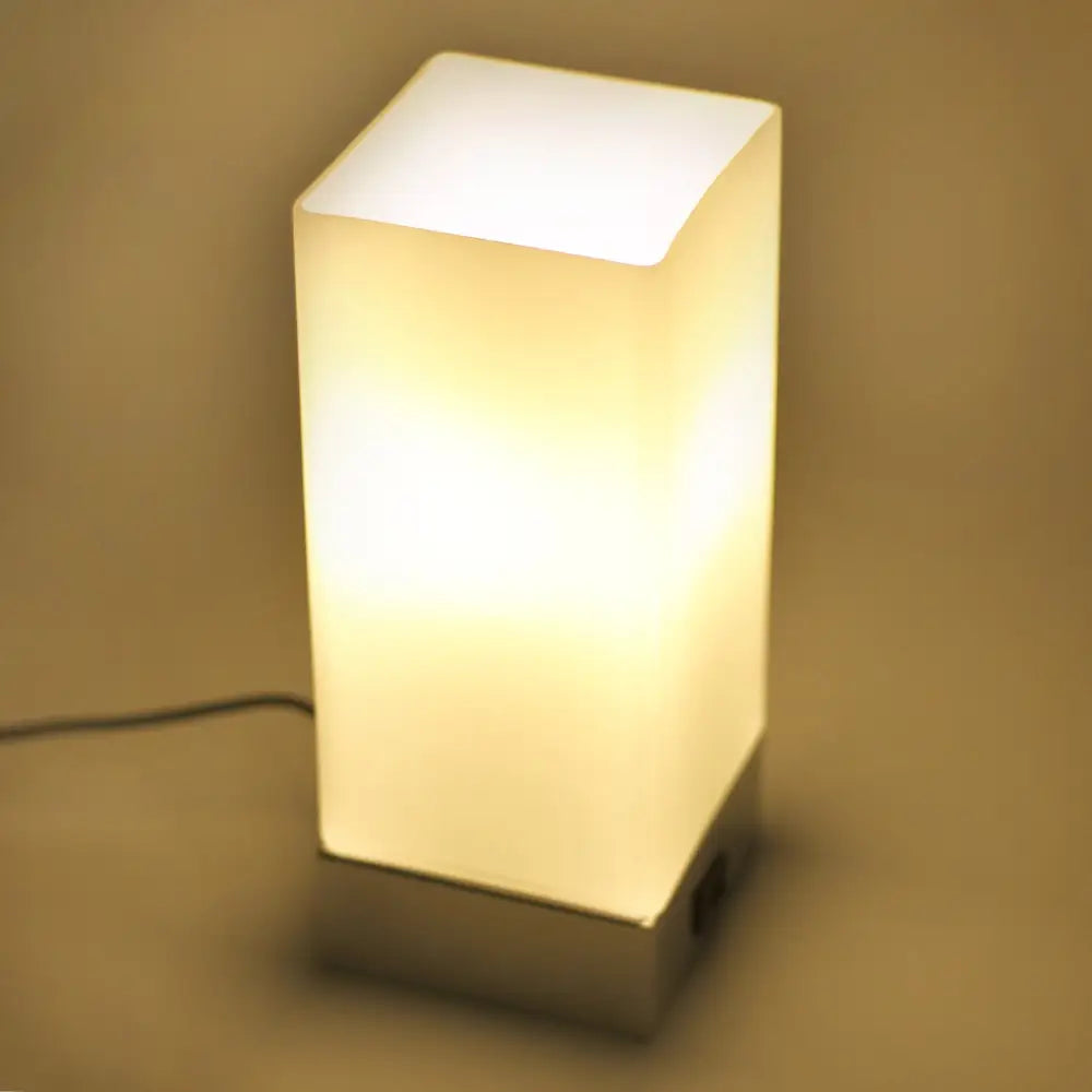 Jessica Rectangle Touch Lamp with USB Port - Home & Garden > Lighting